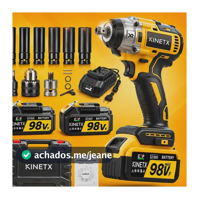 Chave De Impacto 880nm Brushless Com Maleta E Soquetes