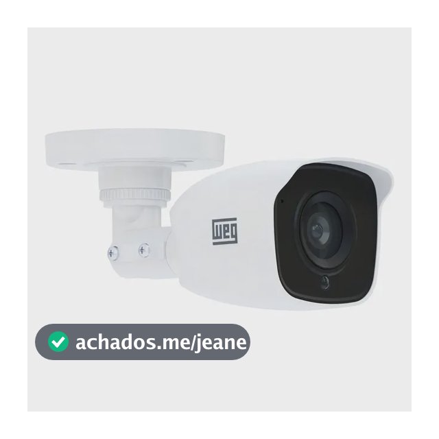 Câmera De Segurança Bullet Analógica Weg Wcam 2mp Full Hd Cor Branco