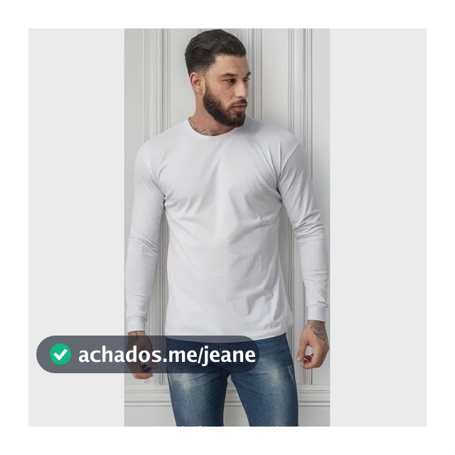 Camiseta Masculina Lisa Básica Manga Longa Algodão Premium
