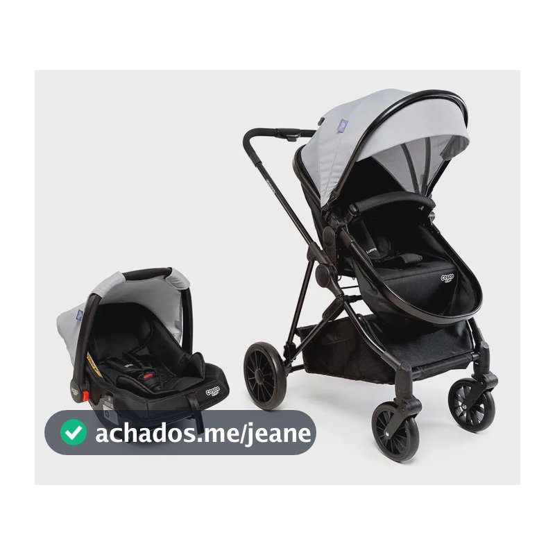 Travel System Cosco Kids, Lummy Duo, Cinza Gelo