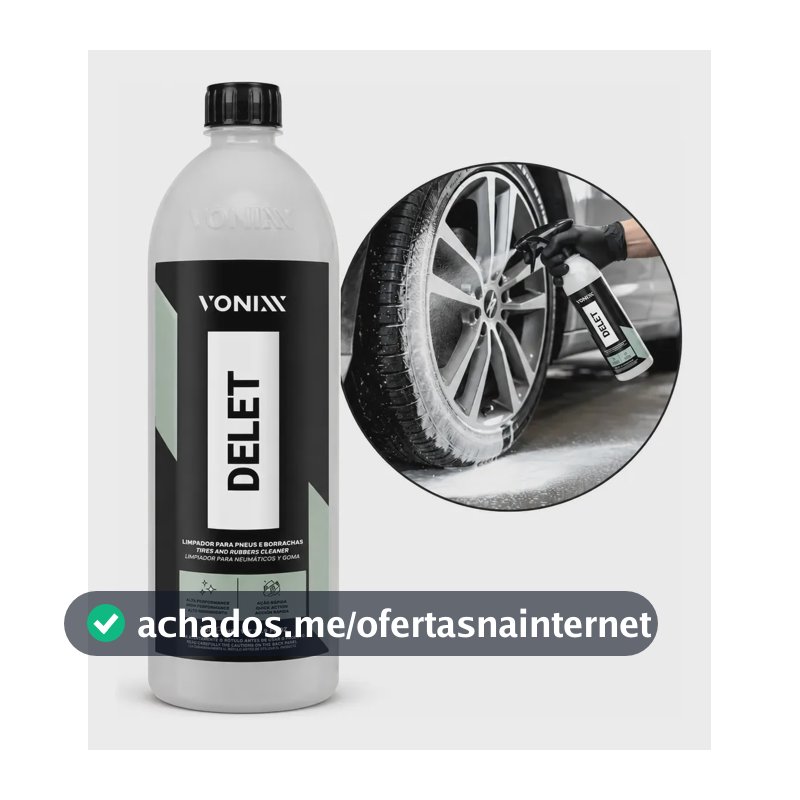 Delet Vonixx Limpador Para Pneus E Borrachas 1,5L