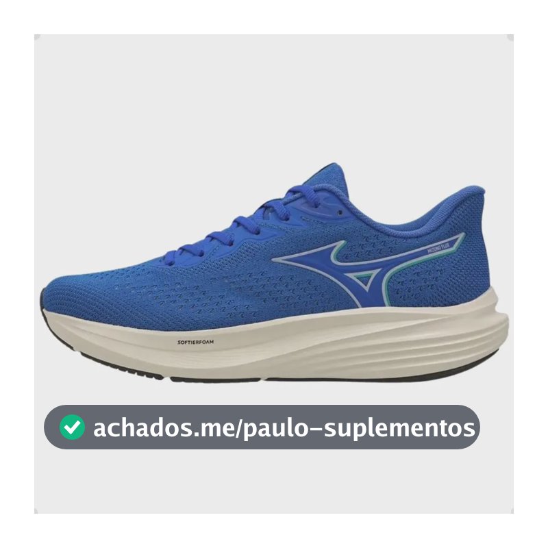 Tenis Mizuno Lively Masculino Corrida E Conforto Azul Liso 40 Br