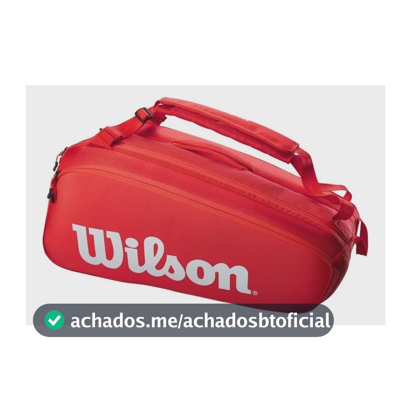 Raqueteira Wilson Super Tour X9 (térmica) Cor Vermelho