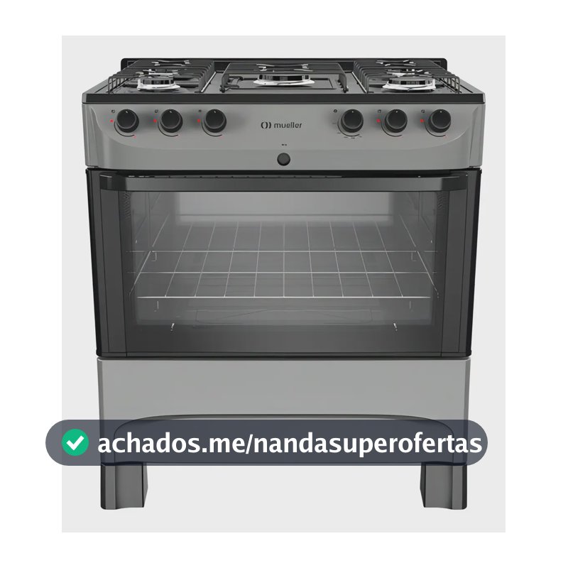 Fogão Mueller Titânio 5b Com Mesa Esmaltada Mfi5bc