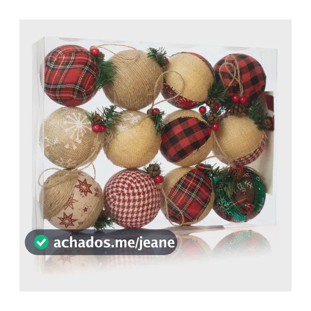 12 Peças De Enfeites De Natal De Serapilheira 3.15 Farmhouse
