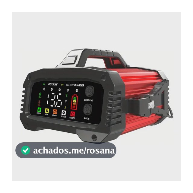 Carregador Bateria Automotiva 12v 25a Tela Lcd