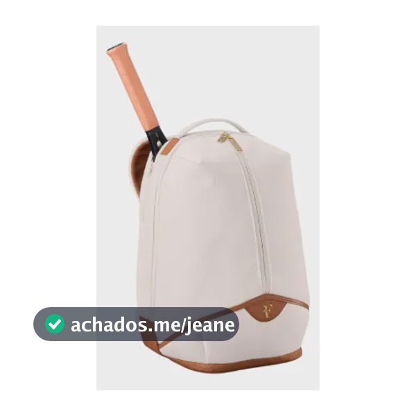Raqueteira Wilson Rf Collection Luxo Premium Edição Especial Creme
