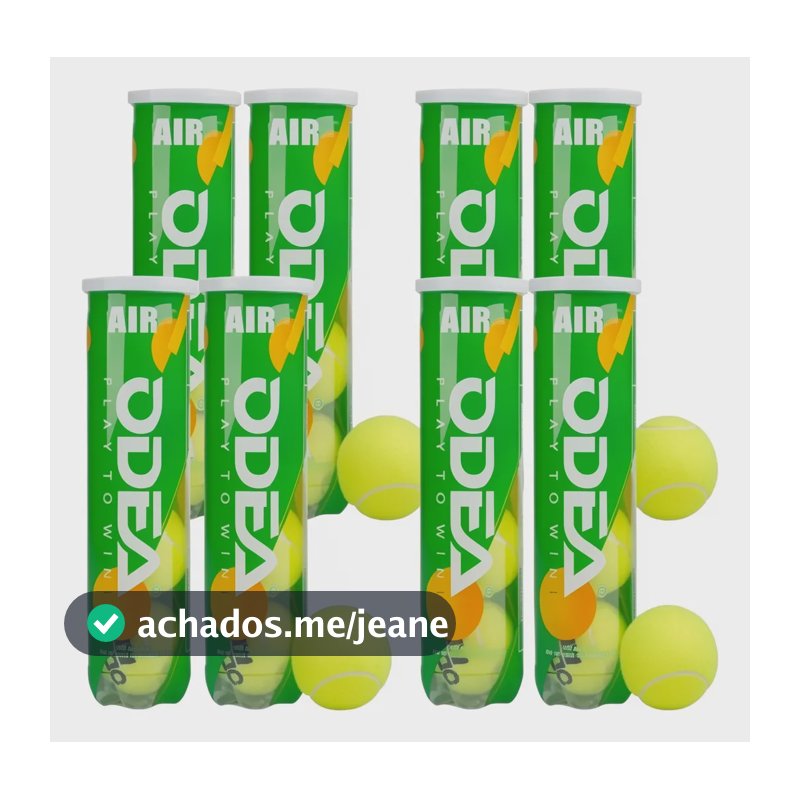 Bolas De Tênis Odea Air - 8 Tubos Com 4 Bolas Cada Amarelo
