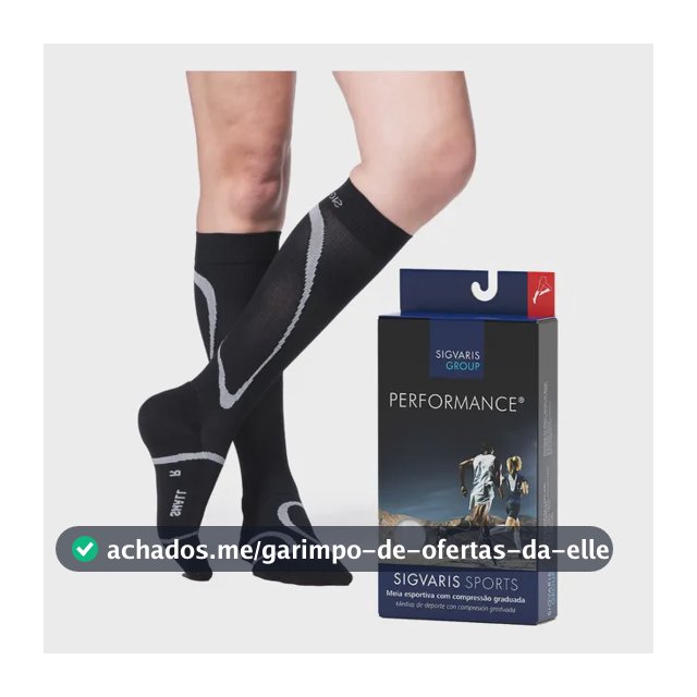 Meia 3/4 De Compressão Sigvaris Corrida Ciclismo 20-30mmhg