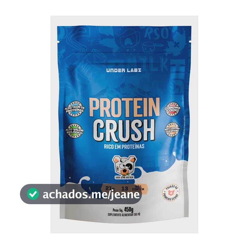 Whey Protein Crush 100% Concentrado Under Labz Coq10 450g Alpine Milkbear 450g
