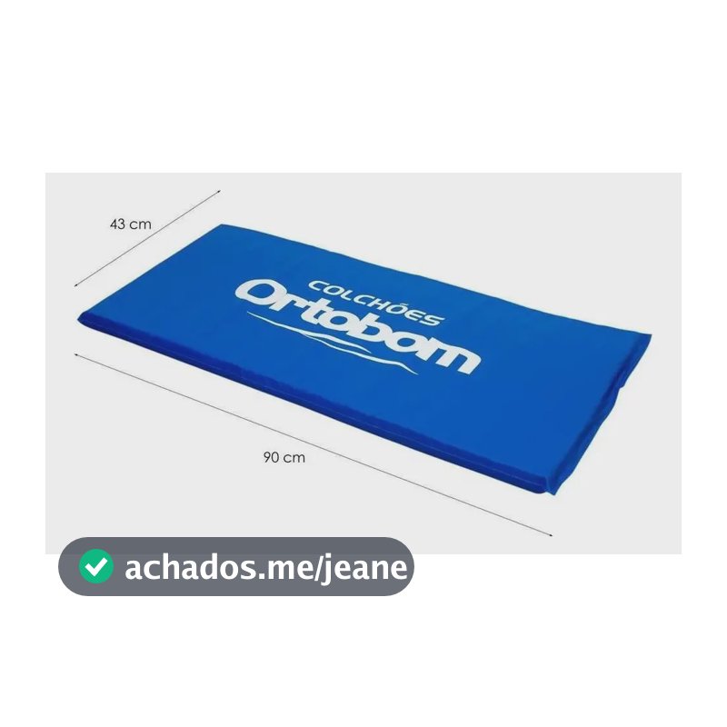 Colchonete Academia (43x90x04) - Ortobom Azul