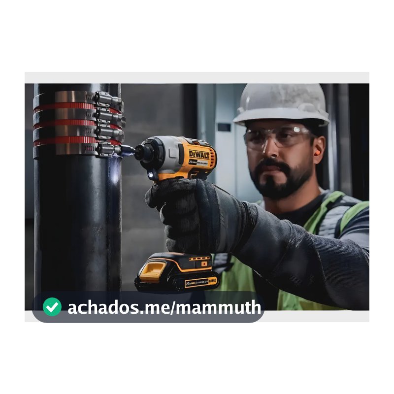 Kit Furadeira e Parafusadeira de Impacto Dewalt DCD7781 Parafusadeira DCF871 e Acessórios
