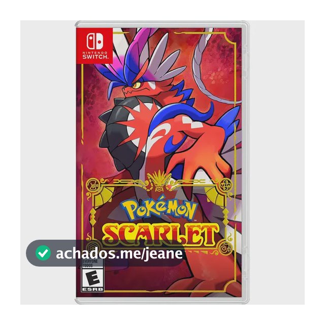 Pokémon Scarlet Edição padrão (Físico)