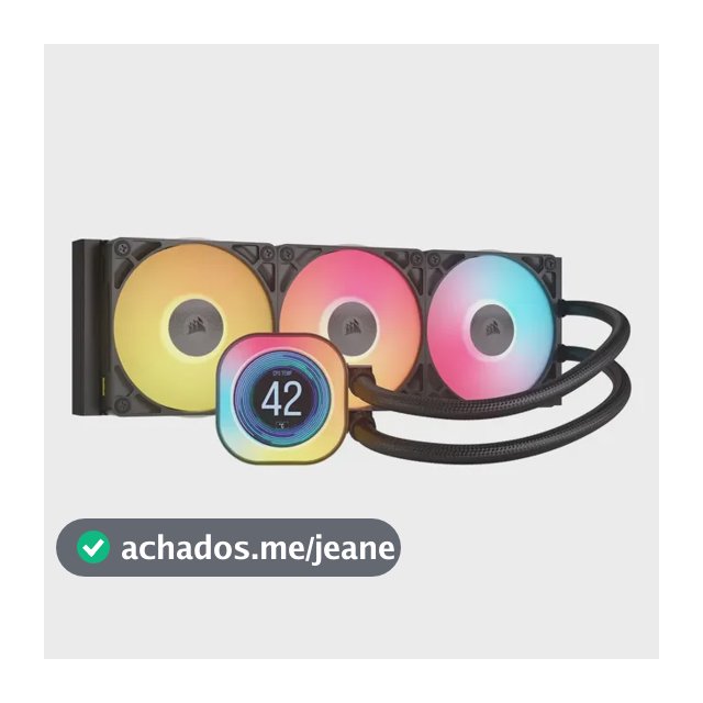 Refrigerador de água Corsair Icue Link Titan 360 Rx LCD 360 mm rgb