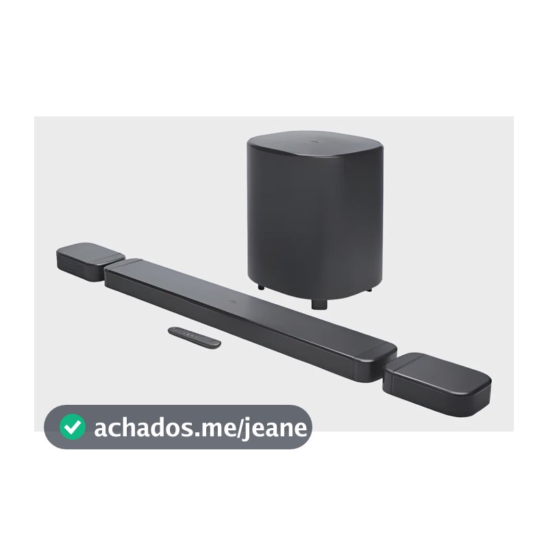 Barra de Som JBL BAR 800MK2 Bluetooth 7.1 Canais Dolby Atmos Com Graves Potentes – 390W RMS Preto