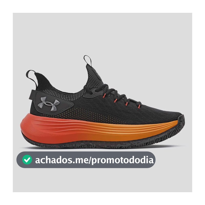 Tênis Masculino Hooper Under Armour Black/lavared/metpewter Liso 37