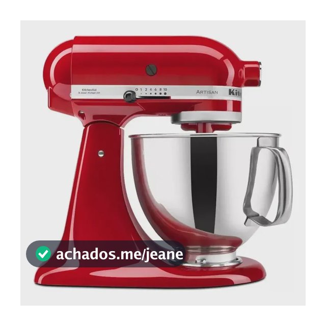 Batedeira KitchenAid Artisan KEA33 Empire Red 60 Hz 127V