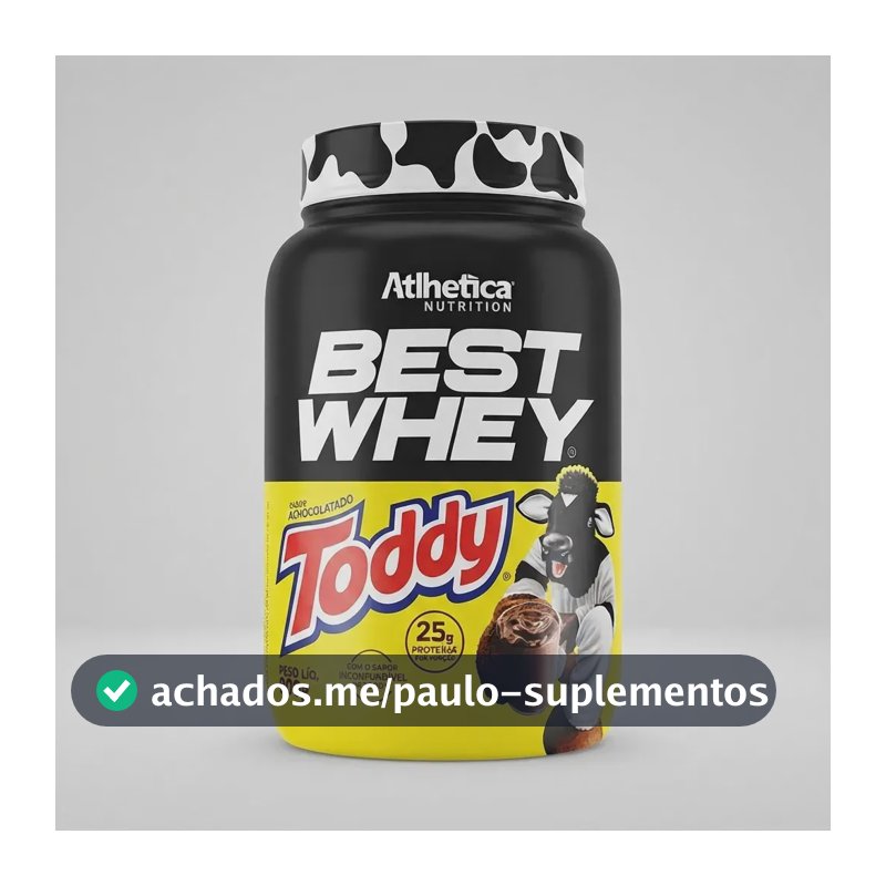 Proteína Atlhetica Nutrition Best Whey em pó sabor Toddy x 900g