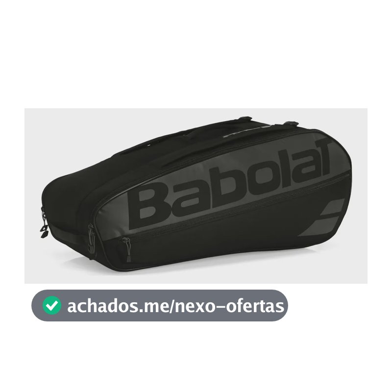Raqueteira Babolat Court L X9 Preta