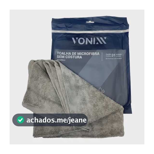 Toalha De Microfibra Sem Costura 350gsm 40x60 Vonixx