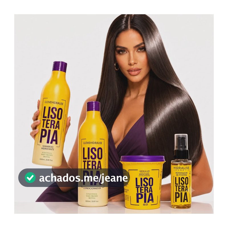 Kit Lisoterapia Shampoo E Condicionador 1l- Máscara- Óleo