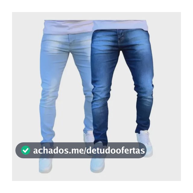 Kit 2 Calças Jeans Masculina Skinny Com Lycra Elastano