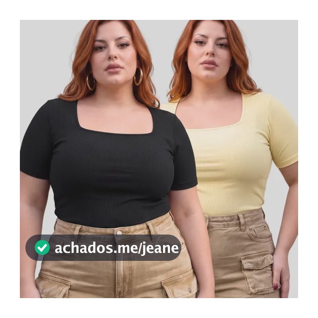 Kit 2 Blusa Plus Size G1 Ao G3 Confortável Alta Elasticidade