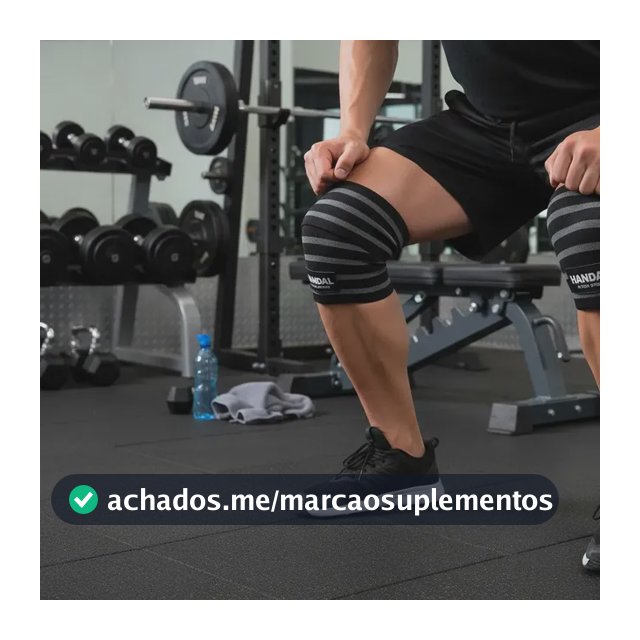 Faixa Elástica Joelho Ou Tornozelo Agachamento Par - Handal