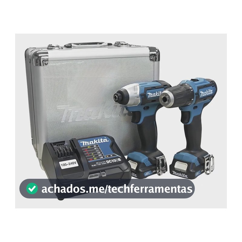 Combo Furadeira Parafusadeira DF333D + Parafusadeira de Impacto TD110D 12V - CLX224SAX