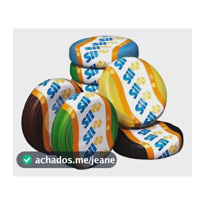Cabo Elétrico Flexível SIL de 2,5mm² e 750V, Rolo de 100 Metros