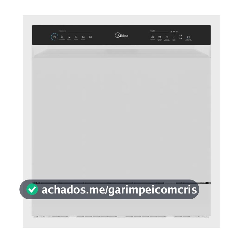 Lava Louças 8 Serviços Branco Touch Plus Midea