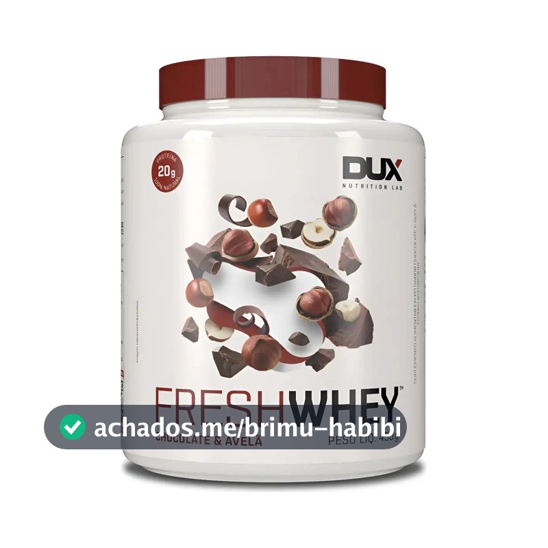 Fresh Whey Conc Iso Hidrolisado 450g Dux Nutrition Sabor Chocolate E Avelãs