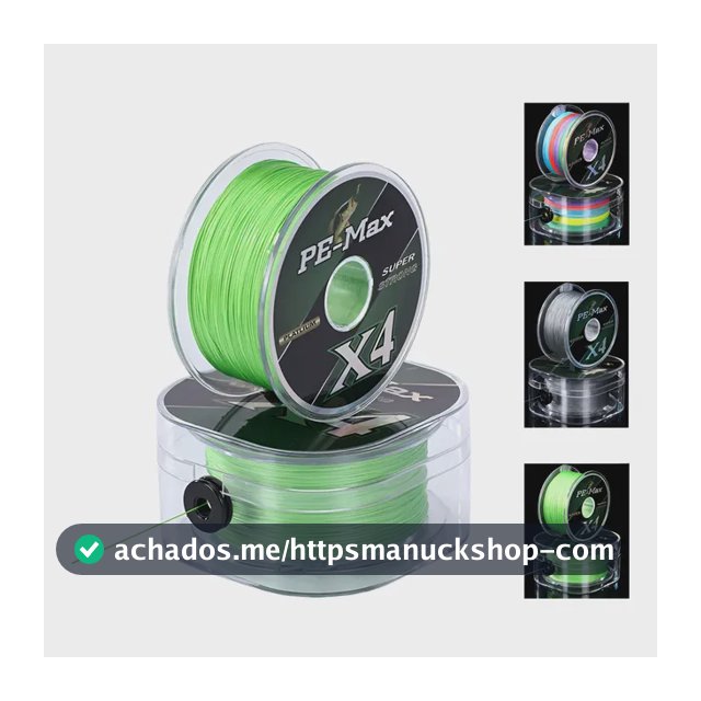 Linha De Pesca Multifilamento 300metro Pe 4 Fios Supertração Verde-0.28mm-16kg-3.0