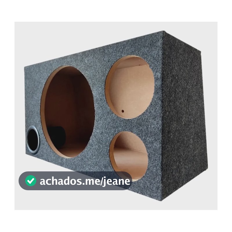 Caixa Trio Vazia Dutada Alto Falante 12 + Driver + Tweeter