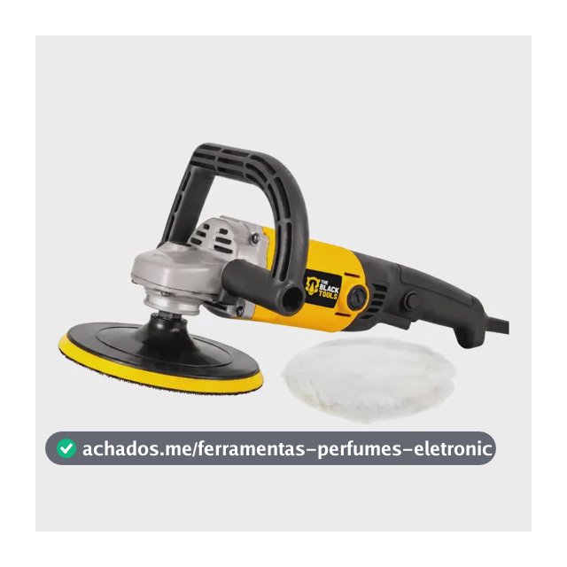 Politriz Automotiva Angular 1300w 180mm 7 Polegadas 3800rpm Amarelo E Preto 127v
