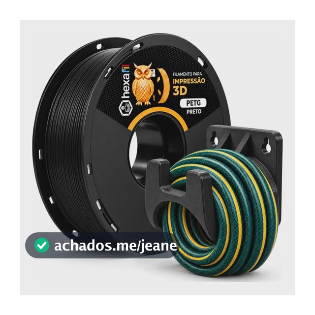 Filamento Hexafil Petg 1kg 1,75mm Para Impressora 3d Preto Preto