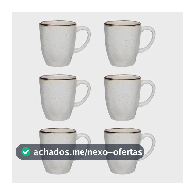 Conjunto De 6 Canecas 380ml Ryo Maresia Multicor