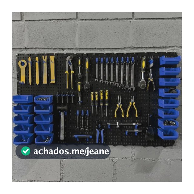Painel Ferramentas Organizador Perfurado 118x52 + Brindes