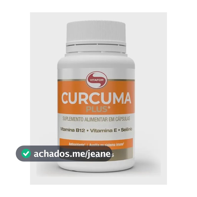 Cúrcuma Vitafor em cápsula Sem sabor x 45g de 60 un