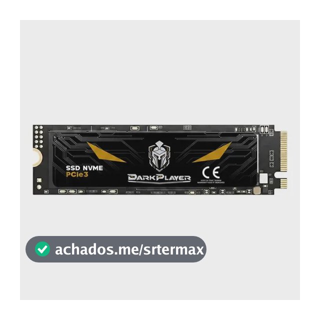 Ssd 1tb Nvme Gen 3 Darkplayer Pro Gamer Alta Performance Preto
