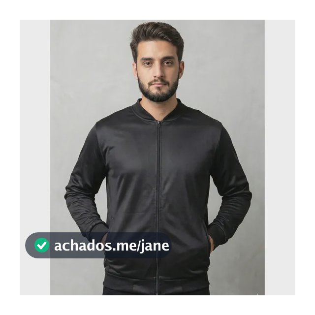 Jaqueta Masculina Bomber Chimpa Com Zíper E Bolsos