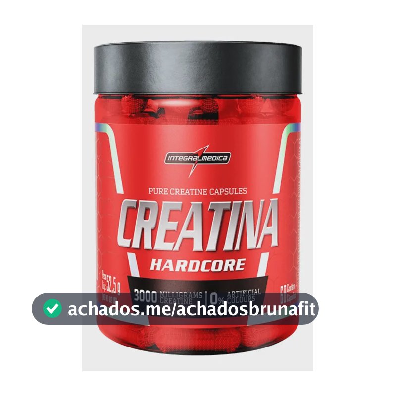 Creatina 100% Pura 60 Cápsulas Integralmédica Sem Sabor