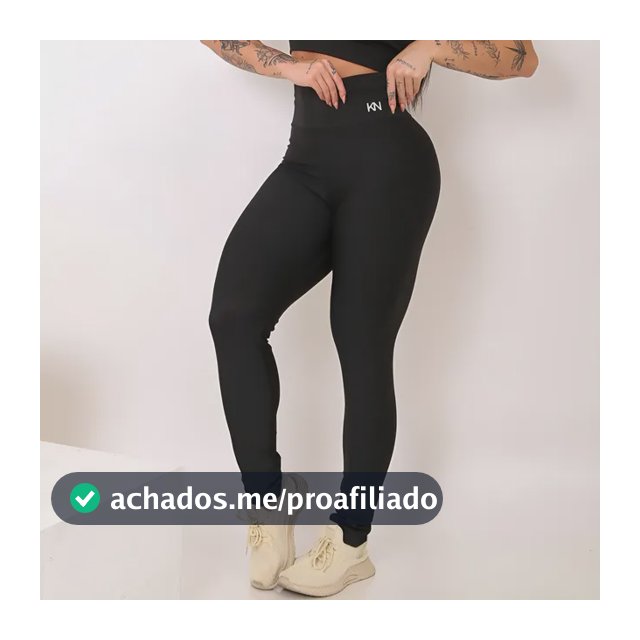 Calça Legging Fitness Zero Transparência Cintura Alta Koenig