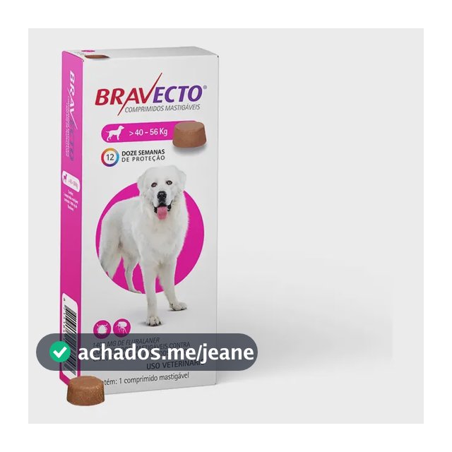 Antipulgas Bravecto Cães 40kg a 56kg MSD