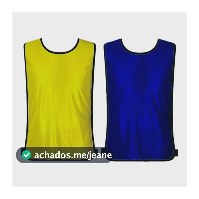 Kit 05 Peças Colete De Futebol Dupla Face - Cores Cor Amarelo/Azul Royal