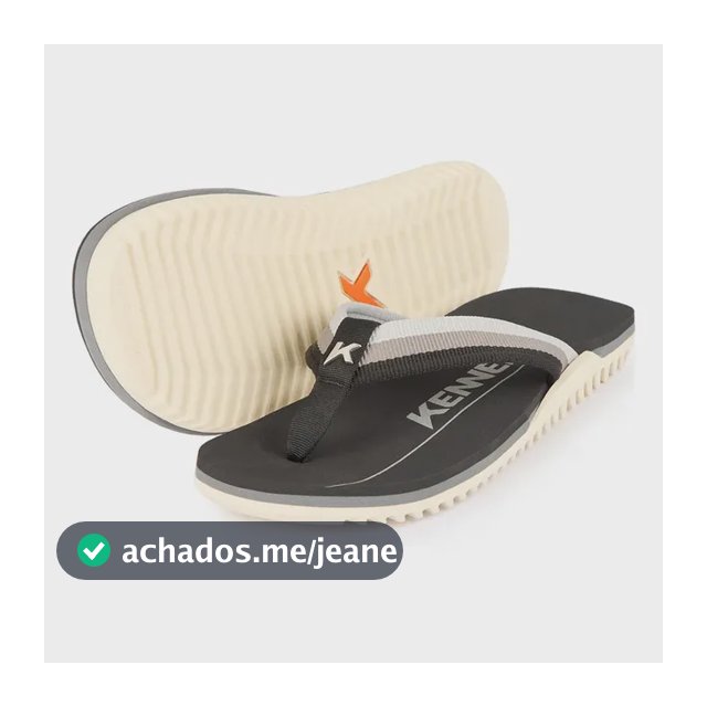Sandália Kenner Unissex Nk6 Pro Branco/preto/cinza Liso 41