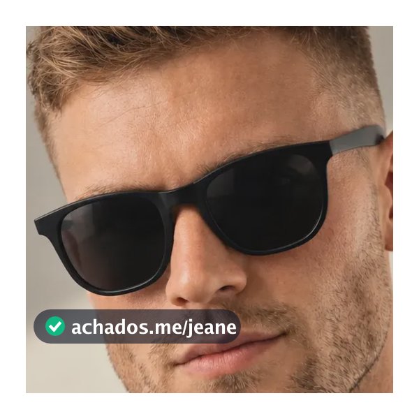 Óculos De Sol Quadrado Masculino Premium Proteção Uv400