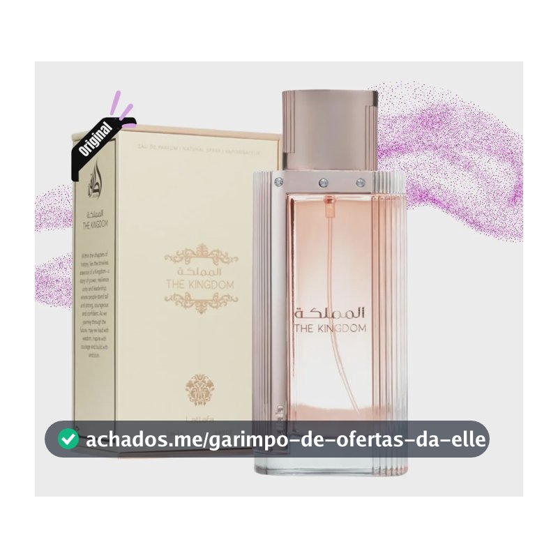 Perfume Árabe Feminino The Kingdom Lattafa 100ml Original Nf
