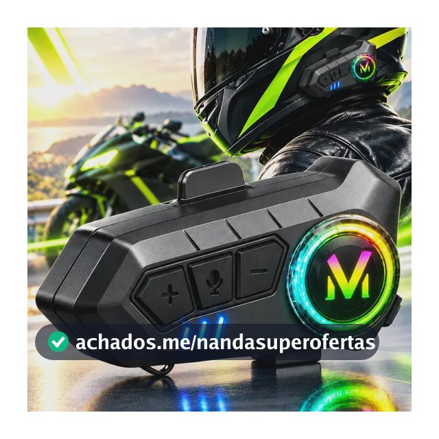 Fone De Ouvido Para Capacete Intercomunicador Moto Sem Fio