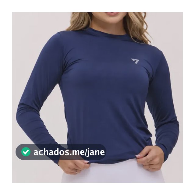 Camiseta Feminina Térmica Manga Longa Proteção Solar Uv